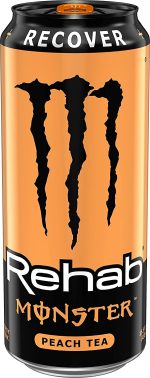 Monster Energy Monster Rehab Strawberry Lemonade + Energy, 15.5 Ounce (Pack of 24)